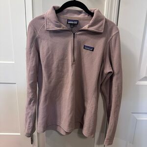 Patagonia Women's Blush Pink Quarter-Zip Fleece